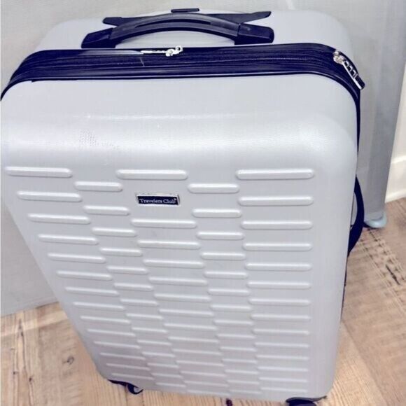 TRAVELERS CLUB Shannon Spinner Expan. Luggage ”suitcase silver gray 24 - Picture 7 of 11